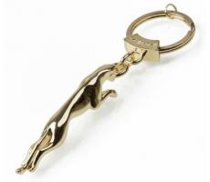 Позолоченный брелок Jaguar Leaper Keyring, Gold, 2017